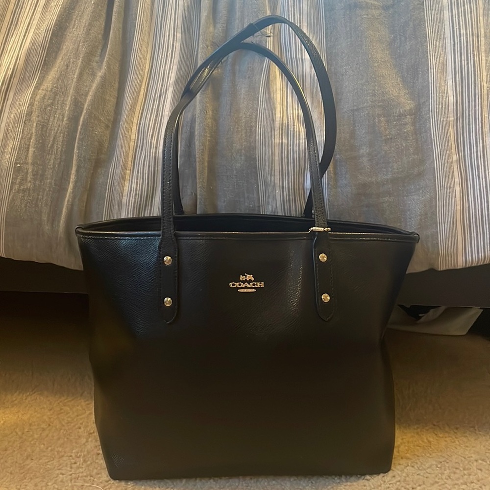 Black Coach Tote Bag